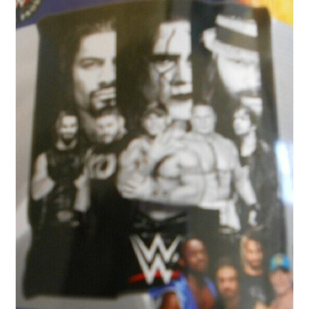 New WWE Stars Fleece Throw Gift Blanket Smackdown Roman Reigns Cena Ambrose NIP - Picture 2 of 3